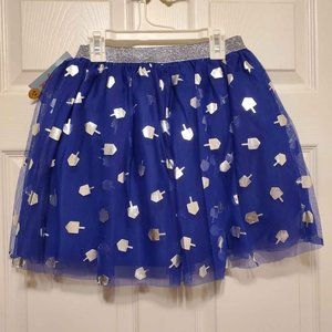 NEW Girls' Cat & Jack Blue Tulle Popsicle Skirt - Size L 10/12